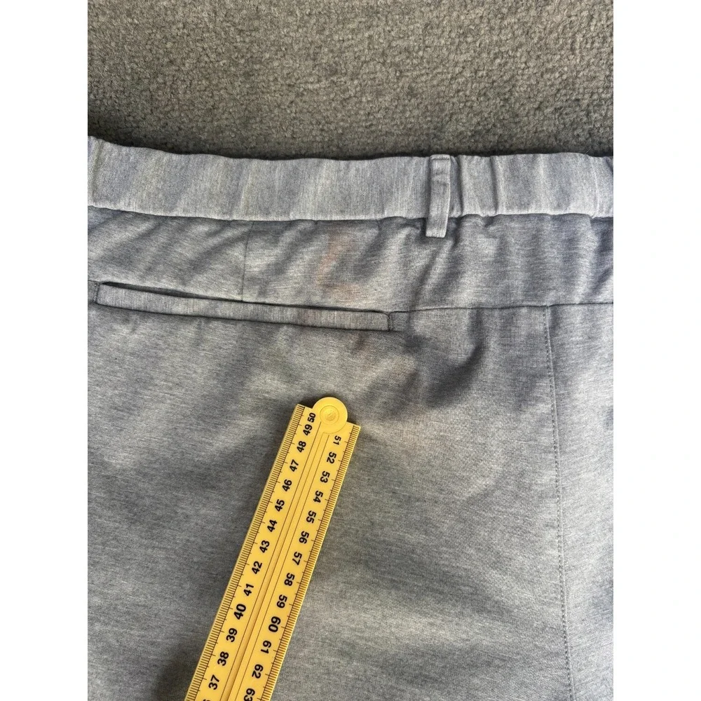 Banana Republic Luxe City Shorts Men's Size 44 Gray Cotton Stretch Slash Pockets